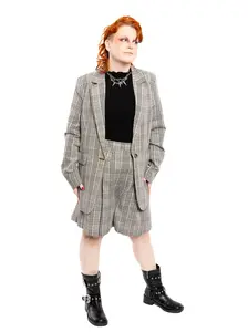 Emilia Plaid Blazer NO RESTOCK!