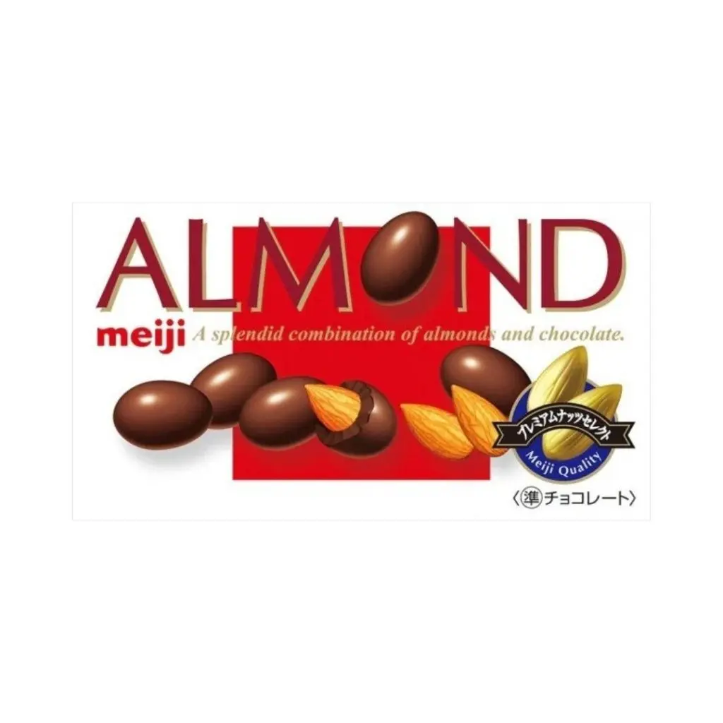 Meiji Crunchy Milk Almond Chocolate Sweet Snack Dessert - 88g