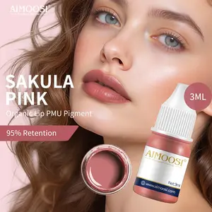 Aimoosi Professional Semi-Permanent Makeup Pigment, Low Sensitivity Tattoo Ink, Natural Lip Color, Pmu Dedicated Ink, Lip Microblading