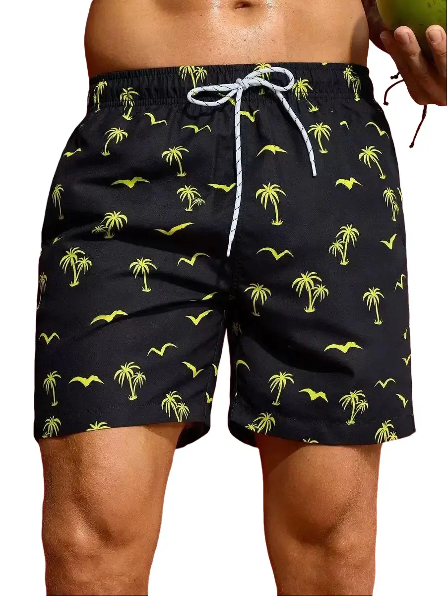 Men's Swim Trunks Quick Dry Bathing Suit Big & Tall Beach Swimsuits Vacation Essentials Board Shorts Swimming Board Shorts