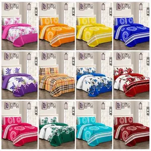 7 Bedspread 4 pieces  different colors king size
