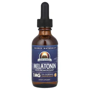 Source Naturals Melatonin, Orange , 1 mg , 2 fl oz (59.14 ml)
