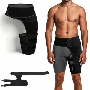 Hip Brace for Sciatica Pain Relief, Neoprene Compression Support Wrap for Men & Women, Fits Left & Right Leg, for Hip Tendonitis, Thigh & Groin Injuries