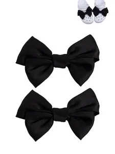 2pcs Bow Croc Shoe Accessories, Cute DIY Diamond Decorations, Perfect Gift for Women, Party Shoes Decoration