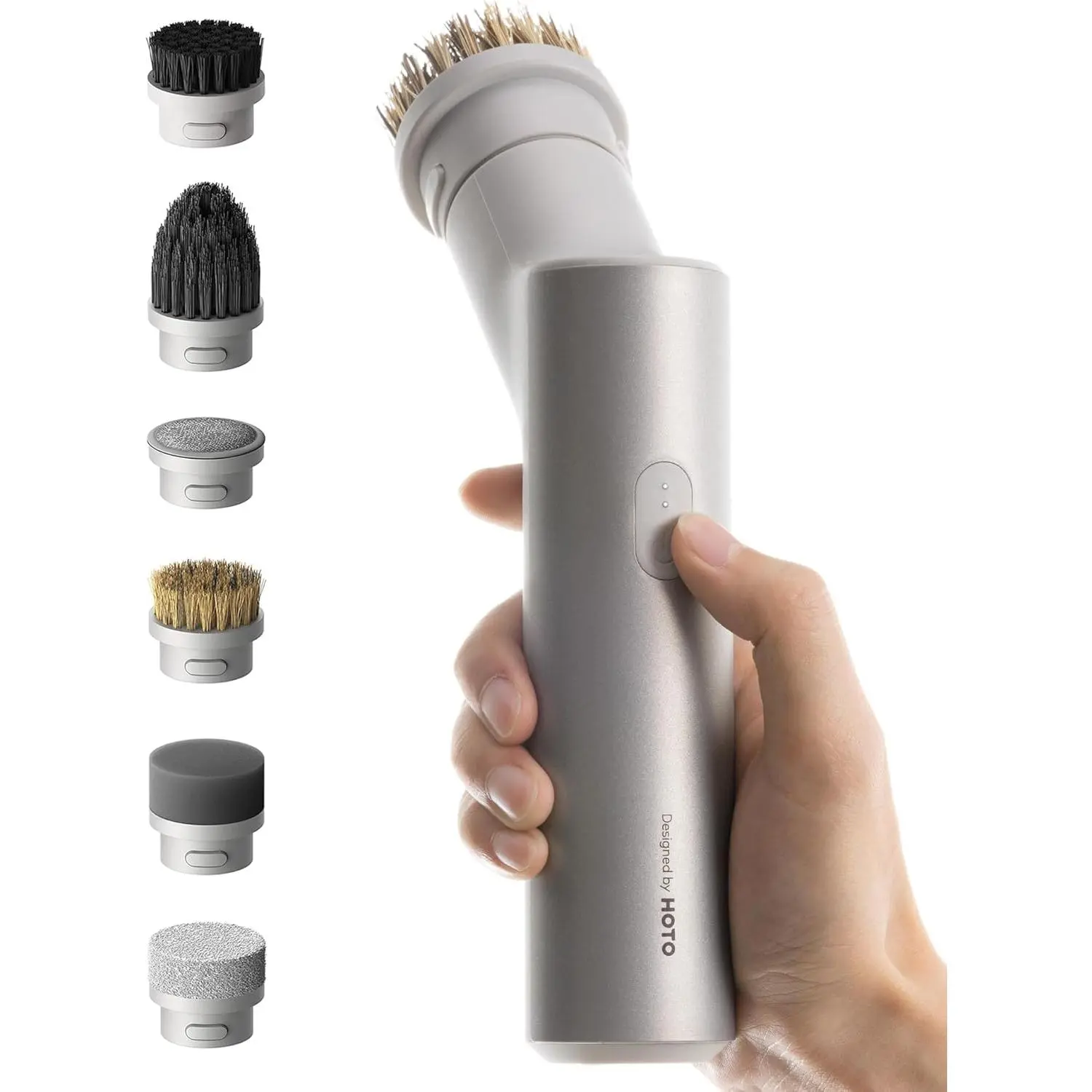 Electric Spin Scrubber, IPX7 Full Body Waterproof Dish Scrubber Brush, Cordless Bathroom Cleaning Brush, Max 22 in-lb, Power Scrubber with 9 Brush Heads for Kitchen, Sink, Bathroom, Shower, Tile