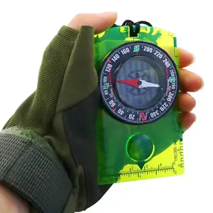 Directional compass, an advanced reconnaissance compass suitable for hiking, camping and backpacking, with a ruler, Camping Tools, is a great gift for children