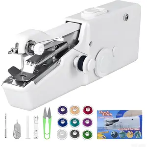 Sewing Machine, Mini Sewing Machine for Home Travel, Quick Repair,, Lightweight Manual Sewing Kit with Accessories(Batteries Not Included)