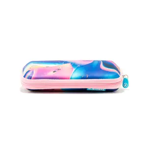 Blenders Colorwave Case – Hard‑Shell EVA Sunglass & Eyeglass Case, Rainbow Oxford Fabric, Unisex & Travel‑Ready