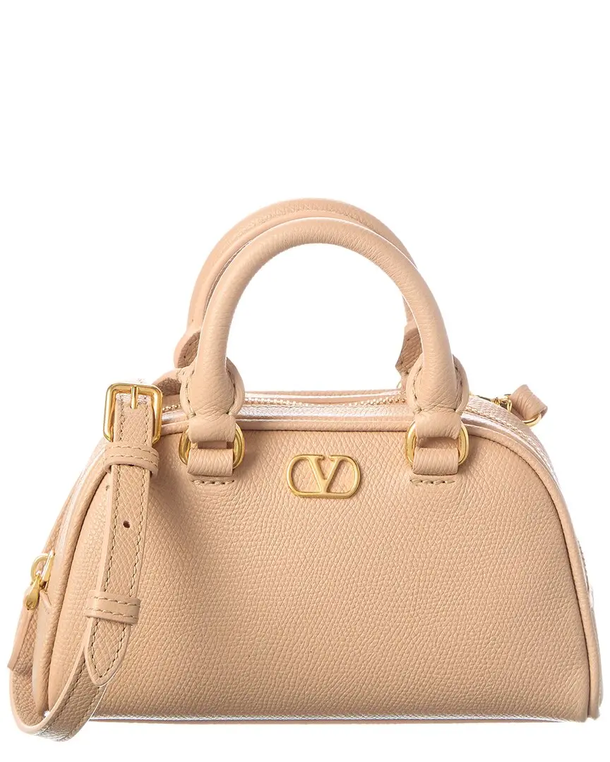Valentino Vlogo Signature Mini Leather Clutch