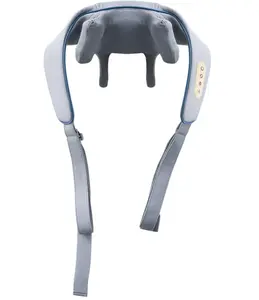 Neck Massager and Back Massager, Shiatsu with Nekteck Electric Deep Tissue 3D Kneading Massage Pill Q for Shoulder, Leg, Body Muscle Pain Relief, Muscle Relaxation Circulation Use Home, Office, and Car Use