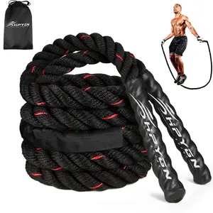 HPYGN Weighted Jump Ropes for Men Women, 2.8Lb 3.8Lb 5Lb Heavy Skipping Rope for Exercise, Adult Jumpropes for Home Workout, Total Body Workout Equipment HPYGN