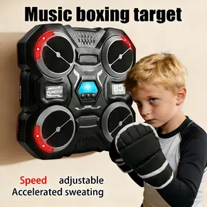 Smart Music Boxing Machine for Ages 3+, Training Boxing Equipment, Home Fitness Stress Relief, Parent-Child Interaction, Easy Installation, Includes Punch Mitts