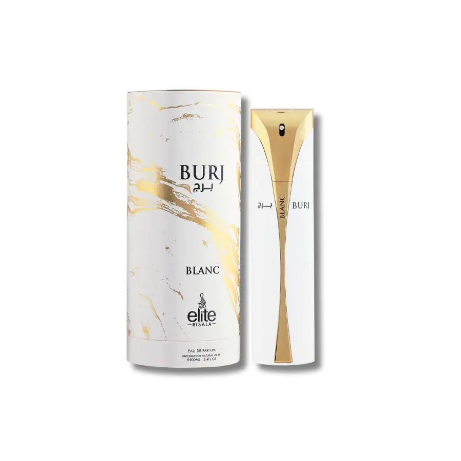Risala Elite Burj Blanc Eau de Parfum for Women, Aromatic Woody Floral Signature Scent with Vanilla, Cedarwood & White Musk, 3.4 fl oz, Creamy Vanilla Scent, Floral Citrus Perfume, Fragrances, Clean Girl Perfume, Adults, Smelling Good, Feminine Energy, Ci