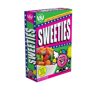 IT'SUGAR BIG Sweeties Cereal Box - Mega-Sized Candy-Inspired Pieces for Bold Colorful Breakfast Fun