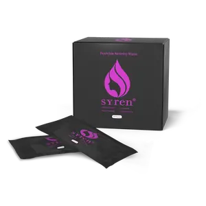 SYREN Flushable Feminine Wipes – Plant-Based pH Balanced Intimate Wipes for Women, Odor-Free, Septic Safe, Travel Pack, 20 Count
