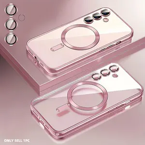 Magnetic Phone Case with Camera Lens Protector, 1 Count Phone Protective Cover, Smartphone Accessories Compatible with Samsung A36 A56 A26 A16 A17 A55 5G A35 5G A15 A25 A05S A06 A07, Casing