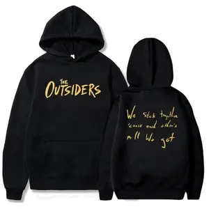 The Outsiders Graphic Hoodie Sweatshirt and T Shirt Winter Streetwear for Women and Men Vintage Movie Graphic Pullover Casual Outfit Aesthetic Retro Top Gift for Fans Cozy Fall Winter Wear