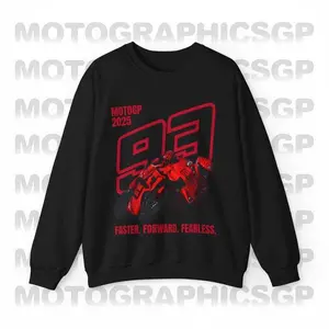 Marc Marquez Ducati 2025 Sweatshirt, MM93 Fan Hoodie, Ducati Crewneck, Marc Marquez 93 Race Apparel 2025