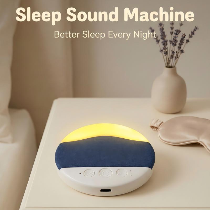 ZIZI SAUCE Ultra-Thin Bluetooth Pillow Speaker with Small Night Light white noise Bluetooth 6.0  Compatible with Android & iOS，Soft Immersive Sound Field, Air Conduction Audio Design, Pillow Speaker for Bedtime Music& Audiobooks, Sleep Sound,Portable