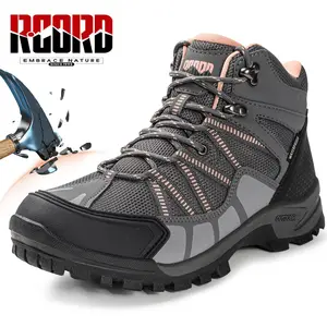 R CORD Steel Toe Shoes for Women Waterproof Safety Work Boots Non-Slip Steel Toe Boots for Women Composite Toe Boots Construction Boots