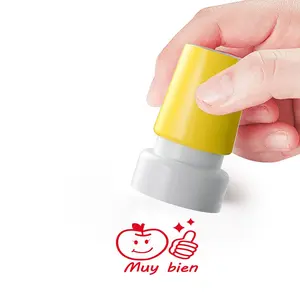 Apple & Letter Pattern Stamp, 1 Count Simple Multi-purpose Art & Craft Stamp, Educational Handmade Supplies for Students