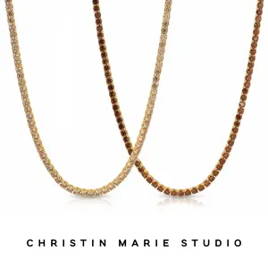 Champagne & Sugar Tennis Necklace