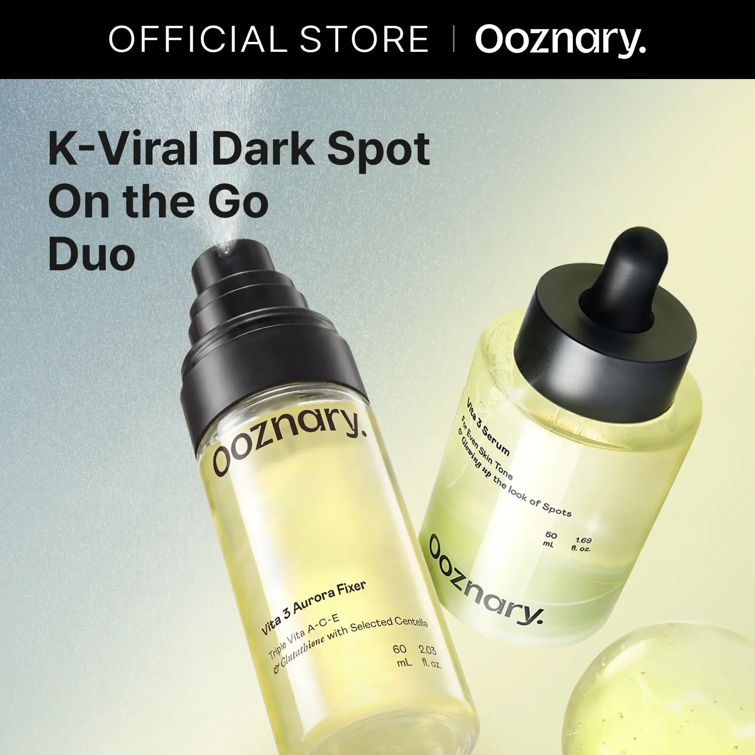 Ooznary] 24/7 Dark Spot Care & Glass Skin Duo | Vita 3 Serum +