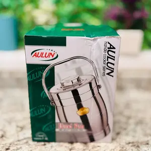 Aulun 3 Layer Tiffin Lunch Box 1.6ltr Stainless Steel for Warm Food Thick Layer Insulated Food Container