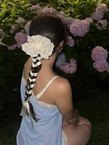 Eyelet Peplum Scrunchie