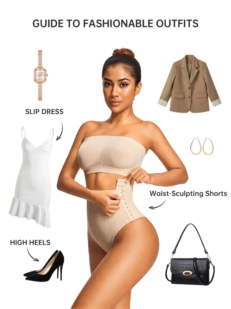 Product Introduction of VVL Holiday Haul High Waisted Tummy Control Thong Shapewear Shorts for Women - Comfortable and Breathable Butt Lifting Body Shaper Seamless Girdles Under Dress 19