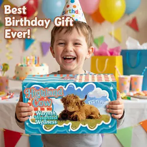 25" / 4.5 Lbs Microwavable Weighted Yak Plush | Removable Washable Cover + Unscented | Heatable & Coolable Comfort Stuffed Animal for Kids & Adults | Birthday & Christmas Creative Gift