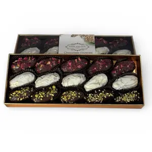Luxury Chocolate Covered Dates – 15 Pieces | Gluten-Free Gift Box