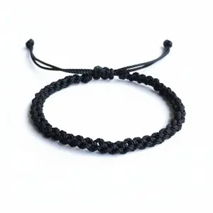 Gator Black Braided Anklet