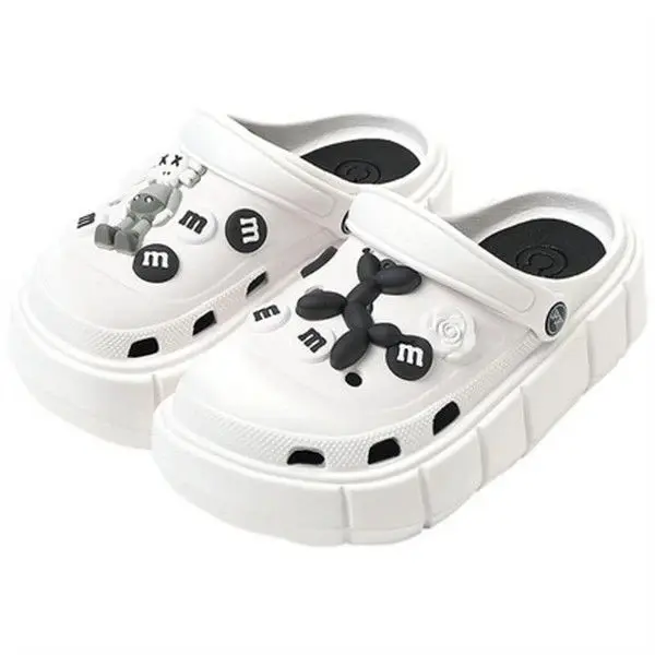 3cm Platform Clogs, Includes 2D BearBrick Rubber Sticker Gift