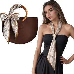 Silk-Like Scarf for Purses, Bags & Hair - Soft  &  Scarf, Elegant Handbag Wrap, Stylish Accessory