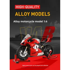 1:9 Ducati 1299 model, featuring lighting and smoke effects, equipped with charging cable, water mist nozzle, front and rear supports, and helmet. A collectible piece, with numerous gifts included. Suitable for both giving as a gift and personal use.