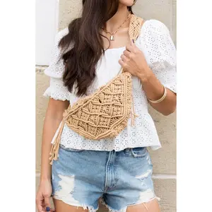 Aili's Corner Macrame Sling Bag