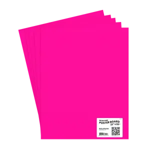 Large Neon-Pink Poster Boards - 22 X 28 Inches