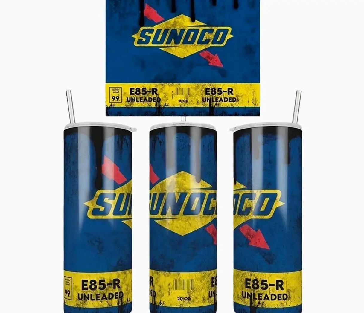 Sunoco Oil Tumbler, Stainless Steel Mechanic Gift Tumbler, Engine Filter, Double Wall Insulated, Unique Gift, Oil Drip, Gift for dad & men