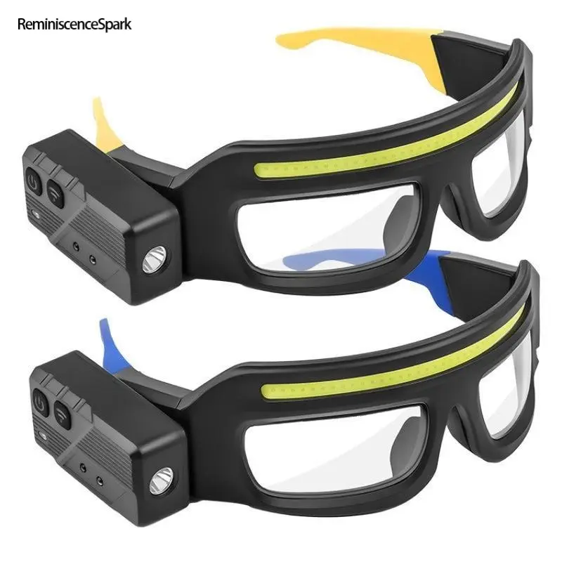 Durable Clip-On Glasses Headlamp, USB Rechargeable High Lumen Flashlight, Lightweight Portable Camping Light for Fishing & Running, Portable Camping Light Headlamp Accessories
