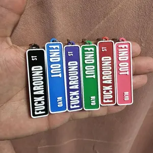 FAFO Keychain - 3D Printed Creative Sign Keychain with Chain & Ring Pre-Installed - Available in Multiple Colors - Not Suitable for Children