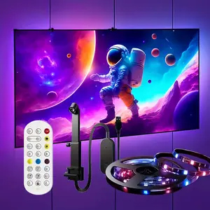 LED TV Backlight Strip, Rgbic Technology, Ar Color Sensor, Remote Control Dimming, USB Powered, Fits 88.9-203.2cm Tvs, Home Cinema, Gaming Setup, Led Backlit