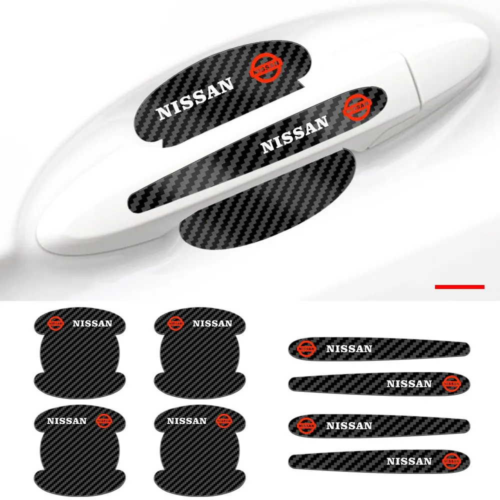 Nissan Car Scratch Protection Set, Door Bowl & Handle Protector Stickers, Anti-Scratch Waterproof Decals, Easy Installation, Fits Multiple Models, Vehicle Exterior Decoration