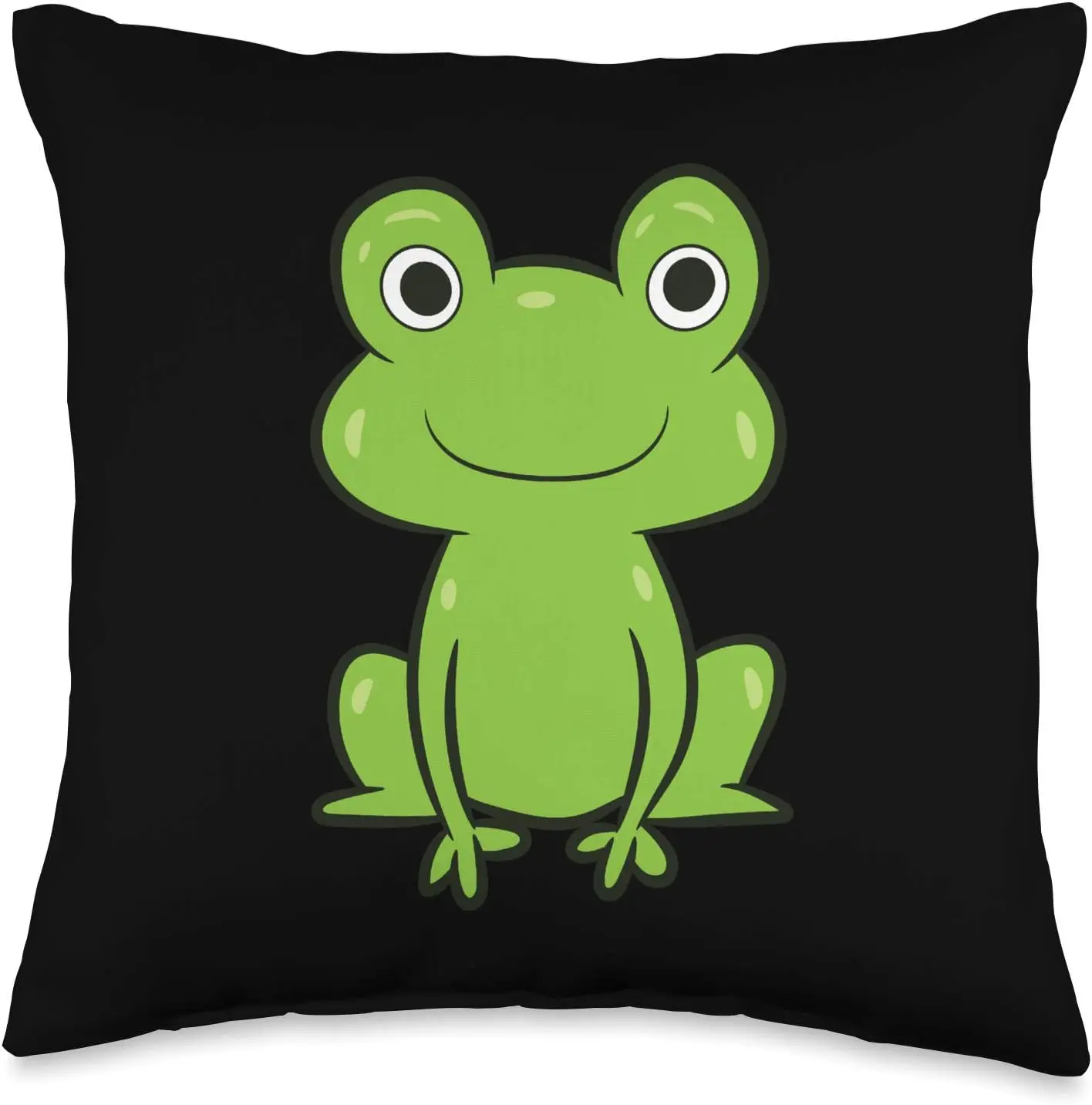 Cute Frog Kawaii Frog Kids Frogs Throw Pillow