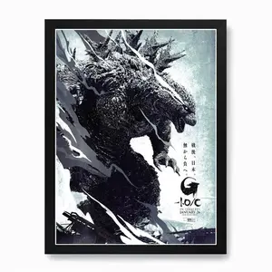 New 2024 Godzilla Minus One Minus Color Poster Movie Poster Prints Black And White Godzilla Film Poster Godzilla Minus One Art Print