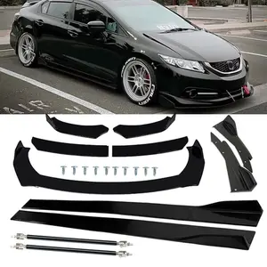 Front Bumper Spoiler Splitter Body Kit Side Skirt Rear Lip For Honda Civic 12-20