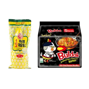 SAMYANG Buldak Spicy Chicken Noodles 700g + Otoki Healthy Low-Calorie Mayonnaise 315g - Korean Viral Combo