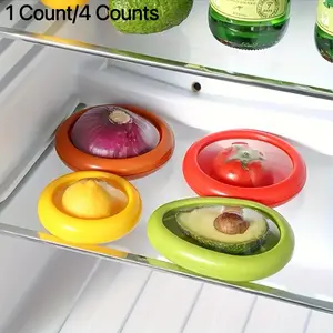 Food Storage Box, 1/4 Counts/set Reusable Food Fruit Storage Container with Lid, Portable Food Storage Box for Home Kitchen Dormitory Office, Food Storage Containers, Utensils