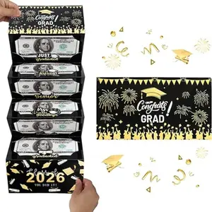 Graduation Cash Envelope Foldable Packet Surprise Gift, Party Gift Multi-Color Children Surprise Cash Box, Graduation Season Present