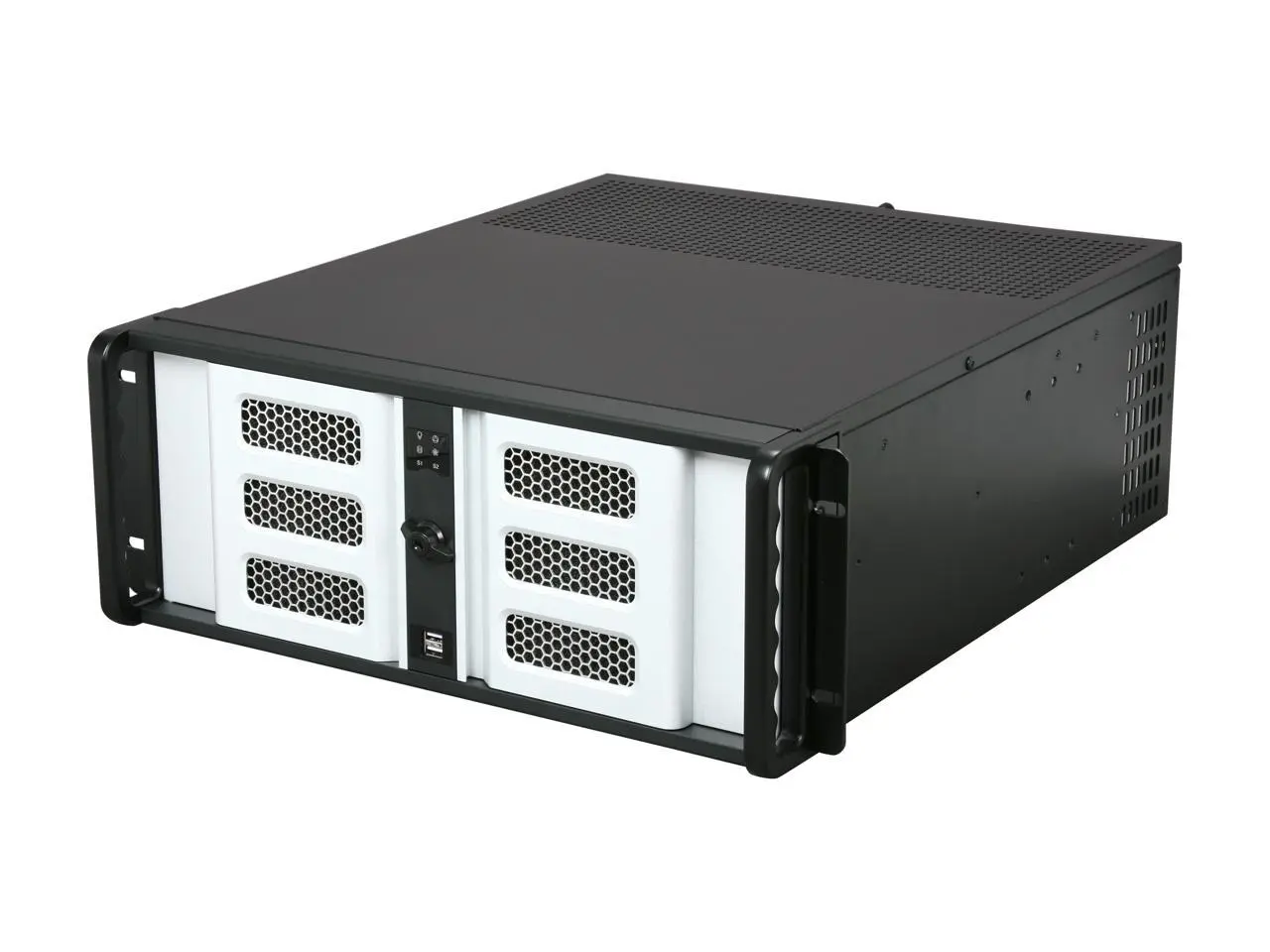 iStarUSA D400-6SE-SL 4U Rackmount Compact Stylish Server Chassis 6 External 5.25" Drive Bays